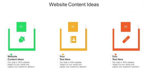 Website content ideas ppt powerpoint presentation visual aids example file cpb