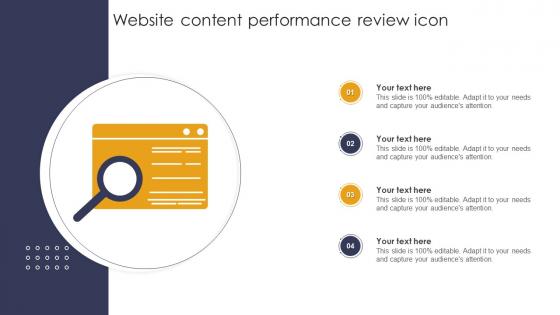 Website Content Performance Review Icon