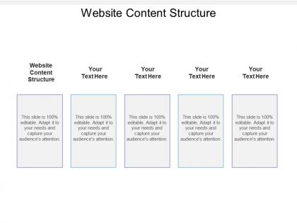 Website content structure ppt powerpoint presentation slides outline cpb