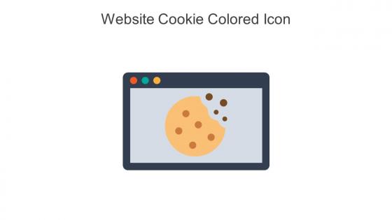 Website Cookie Colored Icon In Powerpoint Pptx Png And Editable Eps Format
