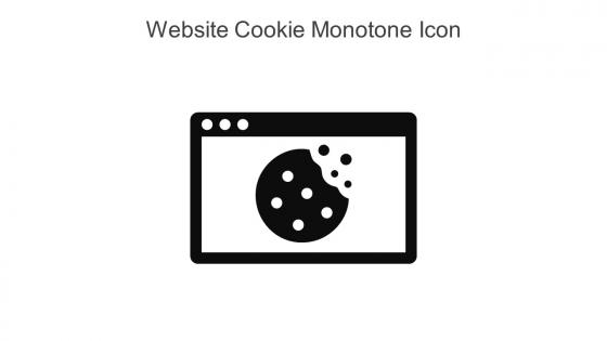 Website Cookie Monotone Icon In Powerpoint Pptx Png And Editable Eps Format