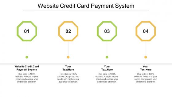 Website credit card payment system ppt powerpoint presentation infographics information cpb