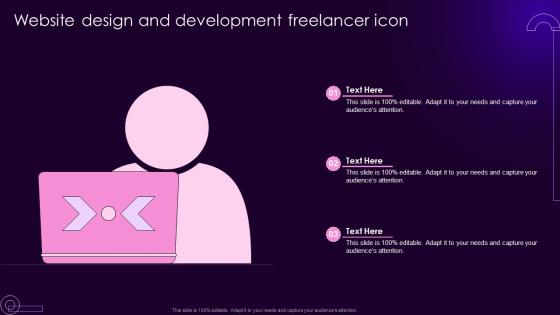 Website Design And Development Freelancer Icon