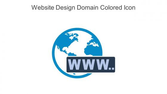 Website Design Domain Colored Icon In Powerpoint Pptx Png And Editable Eps Format