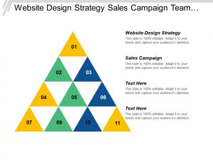 Website design strategy sales campaign team building management