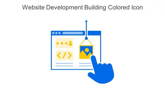 Website Development Building Colored Icon In Powerpoint Pptx Png And Editable Eps Format