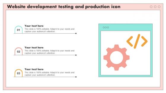 Website Development Testing And Production Icon