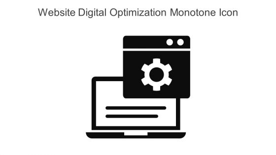 Website Digital Optimization Monotone Icon In Powerpoint Pptx Png And Editable Eps Format
