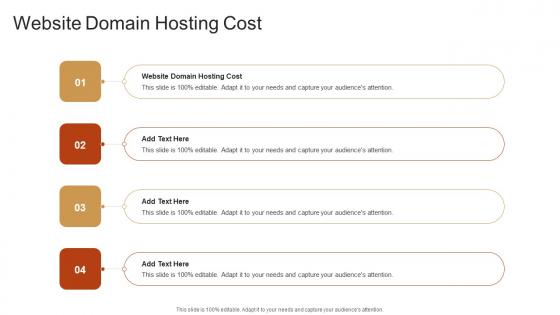 Website Domain Hosting Cost In Powerpoint And Google Slides Cpb