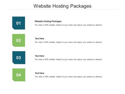 Website hosting packages ppt powerpoint presentation summary background images cpb