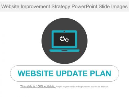 Website improvement strategy powerpoint slide images