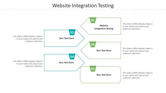 Website integration testing ppt powerpoint presentation portfolio layout cpb