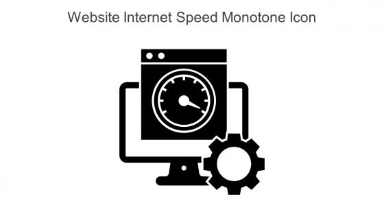 Website Internet Speed Monotone Icon In Powerpoint Pptx Png And Editable Eps Format