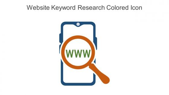 Website Keyword Research Colored Icon In Powerpoint Pptx Png And Editable Eps Format