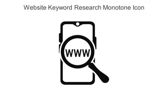 Website Keyword Research Monotone Icon In Powerpoint Pptx Png And Editable Eps Format