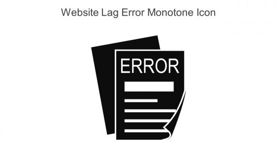 Website Lag Error Monotone Icon In Powerpoint Pptx Png And Editable Eps Format