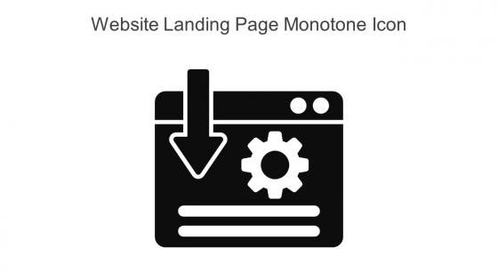 Website Landing Page Monotone Icon In Powerpoint Pptx Png And Editable Eps Format