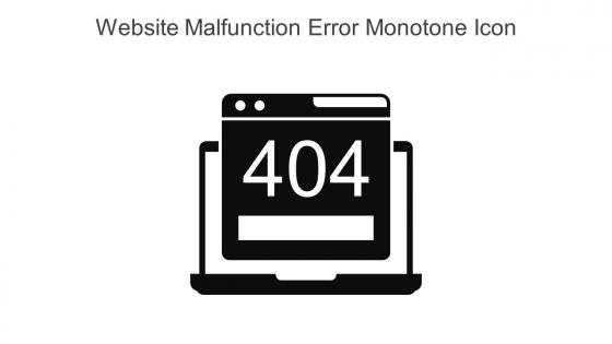 Website Malfunction Error Monotone Icon In Powerpoint Pptx Png And Editable Eps Format
