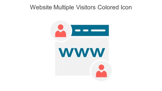 Website Multiple Visitors Colored Icon In Powerpoint Pptx Png And Editable Eps Format