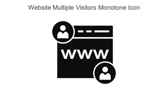 Website Multiple Visitors Monotone Icon In Powerpoint Pptx Png And Editable Eps Format