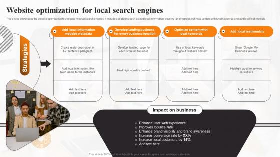 Website Optimization For Local Search Engines Local Marketing Strategies To Increase Sales MKT SS