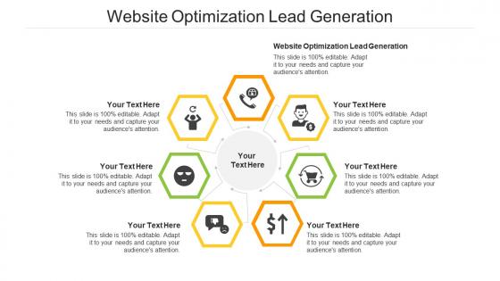 Website optimization lead generation ppt powerpoint presentation infographics deck cpb