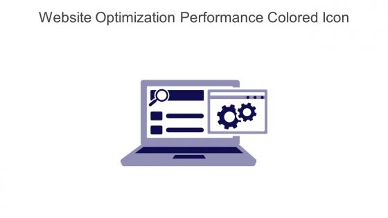 Website Optimization Performance Colored Icon In Powerpoint Pptx Png And Editable Eps Format