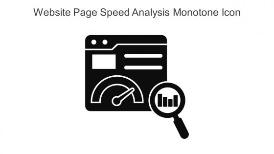Website Page Speed Analysis Monotone Icon In Powerpoint Pptx Png And Editable Eps Format