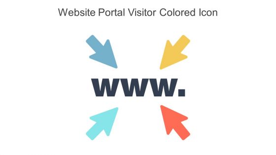 Website Portal Visitor Colored Icon In Powerpoint Pptx Png And Editable Eps Format