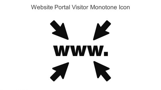 Website Portal Visitor Monotone Icon In Powerpoint Pptx Png And Editable Eps Format