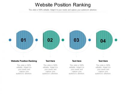 Website position ranking ppt powerpoint presentation slides graphic images cpb