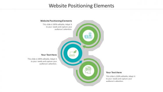 Website positioning elements ppt powerpoint presentation styles icon cpb