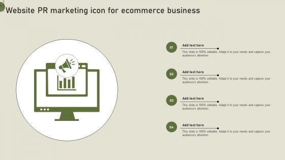 Website PR Marketing Icon For Ecommerce Business