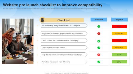Website Pre Launch Checklist To Improve Compatibility