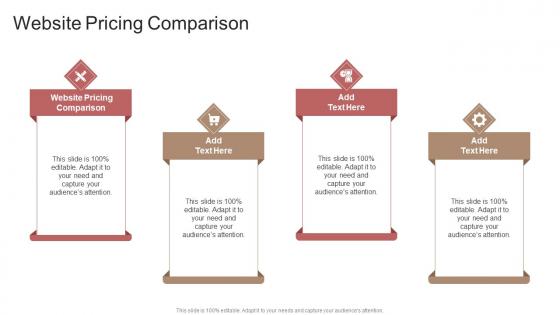 Website Pricing Comparison In Powerpoint And Google Slides Cpb