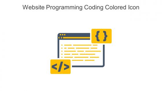Website Programming Coding Colored Icon In Powerpoint Pptx Png And Editable Eps Format