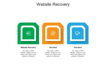 Website recovery ppt powerpoint presentation ideas background designs cpb