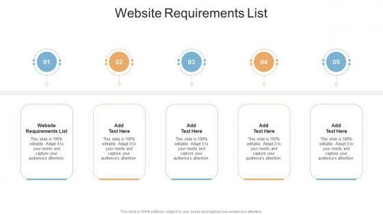 Website Requirements List In Powerpoint And Google Slides Cpb