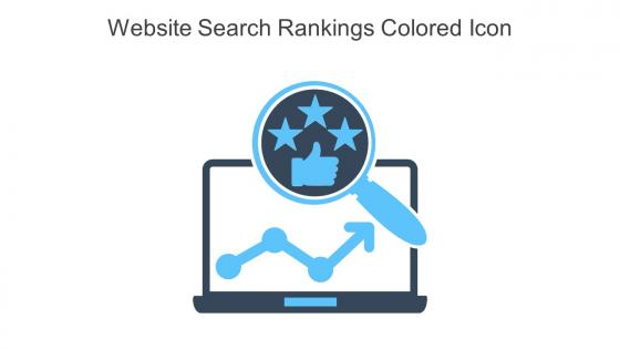 Website Search Rankings Colored Icon In Powerpoint Pptx Png And Editable Eps Format