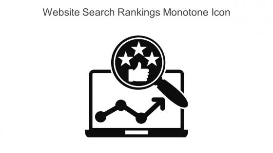Website Search Rankings Monotone Icon In Powerpoint Pptx Png And Editable Eps Format