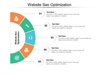 Website seo optimization ppt powerpoint presentation infographic template visuals cpb