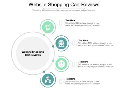 Website shopping cart reviews ppt powerpoint presentation show example cpb