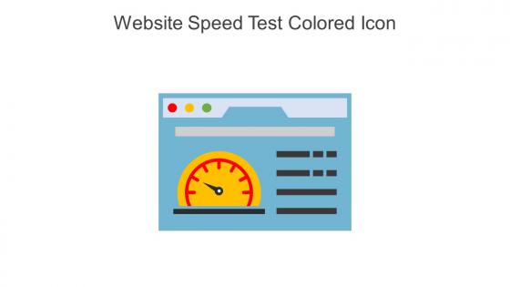 Website Speed Test Colored Icon In Powerpoint Pptx Png And Editable Eps Format