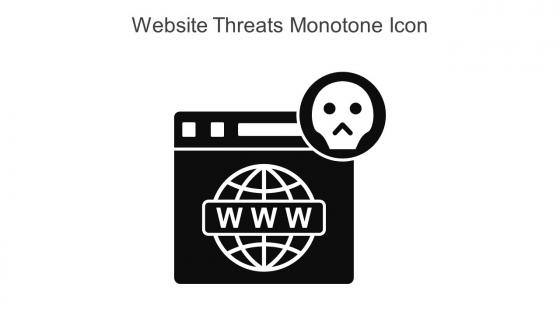 Website Threats Monotone Icon In Powerpoint Pptx Png And Editable Eps Format