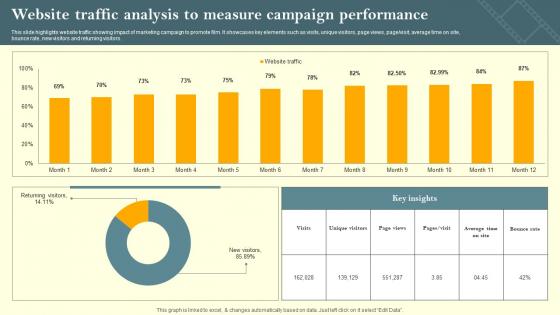 Website Traffic Analysis To Measure Campaign Performance Film Marketing Campaign To Target Strategy SS V