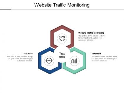 Website traffic monitoring ppt powerpoint presentation icon slideshow cpb
