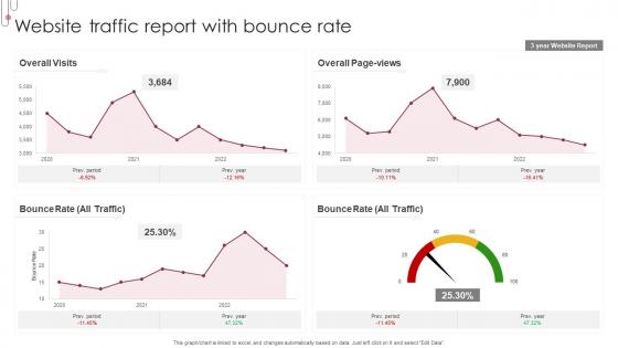 Website Traffic Report With Bounce Rate