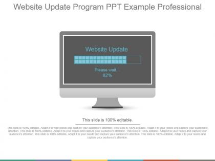 Website update program ppt example professional