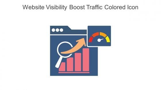 Website Visibility Boost Traffic Colored Icon In Powerpoint Pptx Png And Editable Eps Format