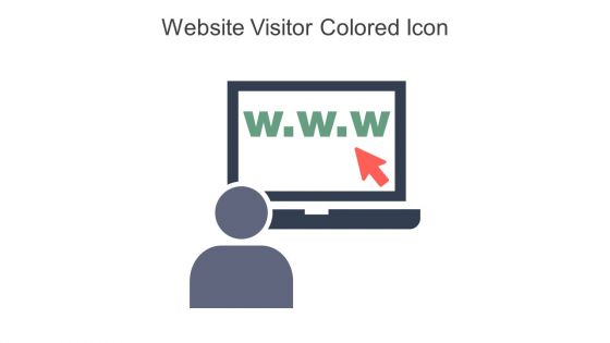 Website Visitor Colored Icon In Powerpoint Pptx Png And Editable Eps Format